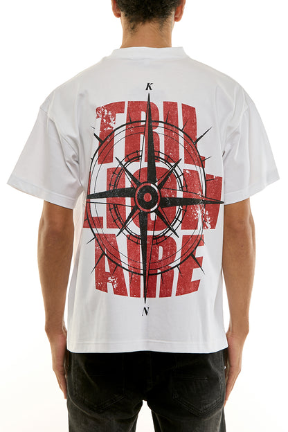 KNT088 White KDNK Graphic Tee