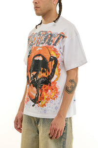 KNT097 White KDNK Graphic Tee