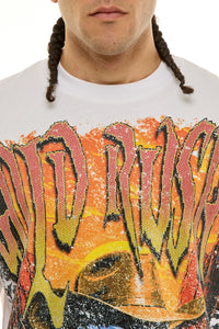 KNT095 White KDNK Graphic Tee