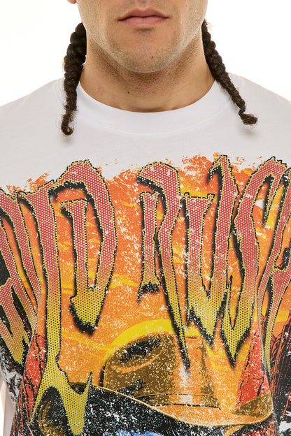 KNT095 White KDNK Graphic Tee