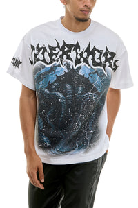 KNT030 White KDNK Graphic Tee