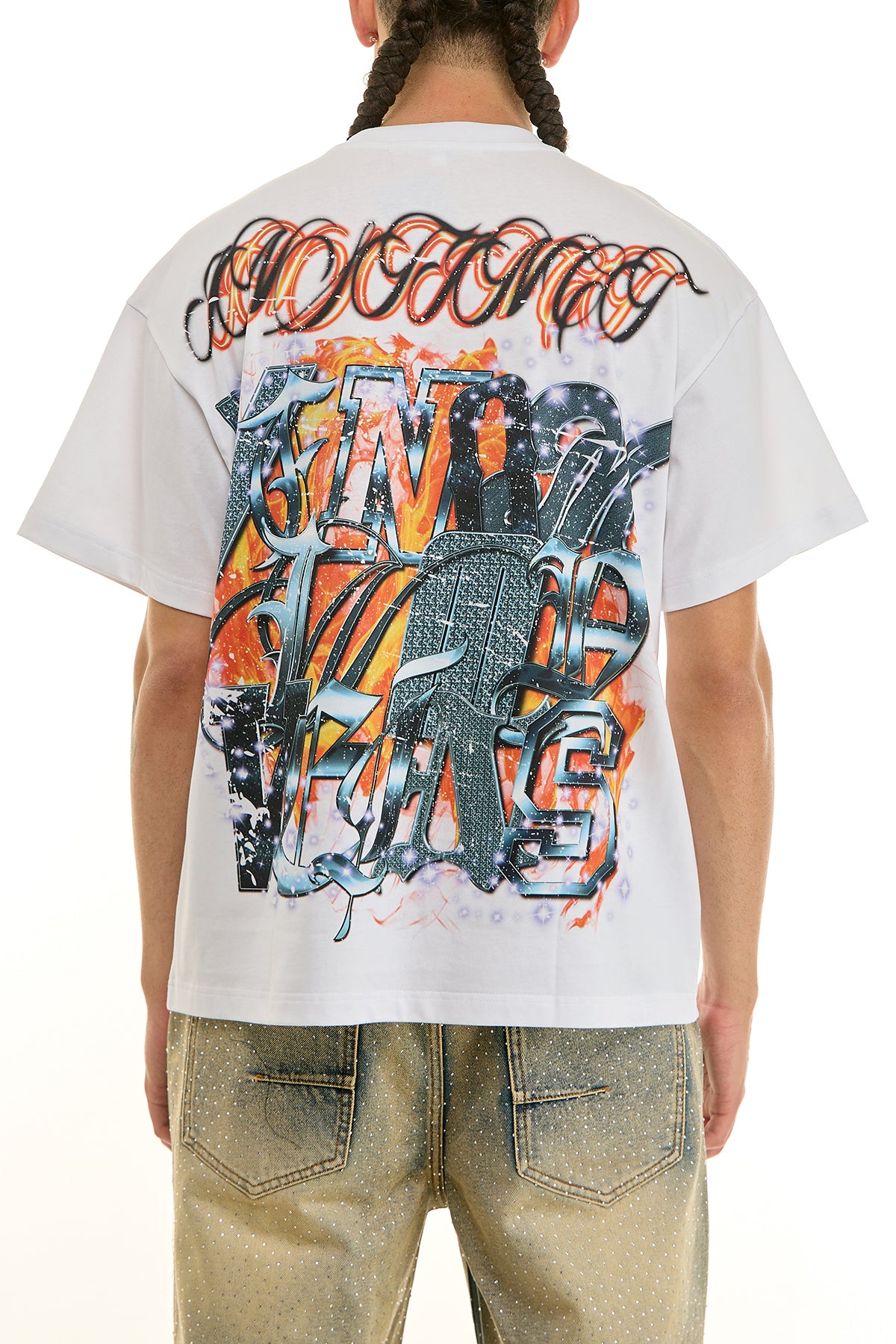 KNT097 White KDNK Graphic Tee