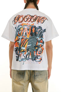 KNT097 White KDNK Graphic Tee