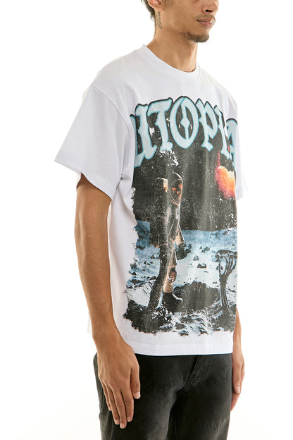 KNT079 White KDNK Graphic Tee